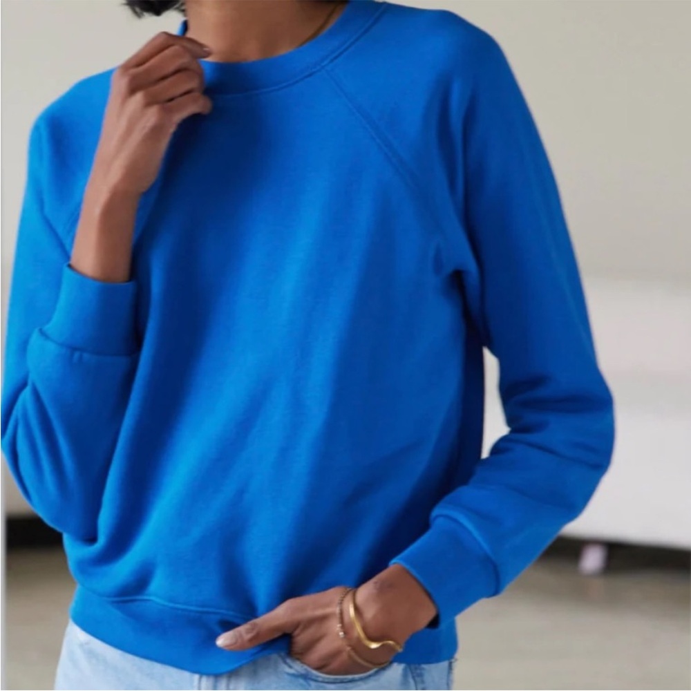 AYR The BFF Crewneck Sweatshirt in Lagoon size xs - Picture 7 of 7